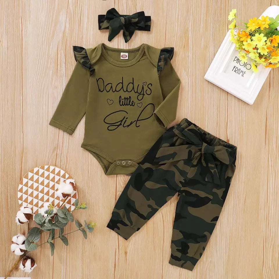 Camouflage little girl clearance pants