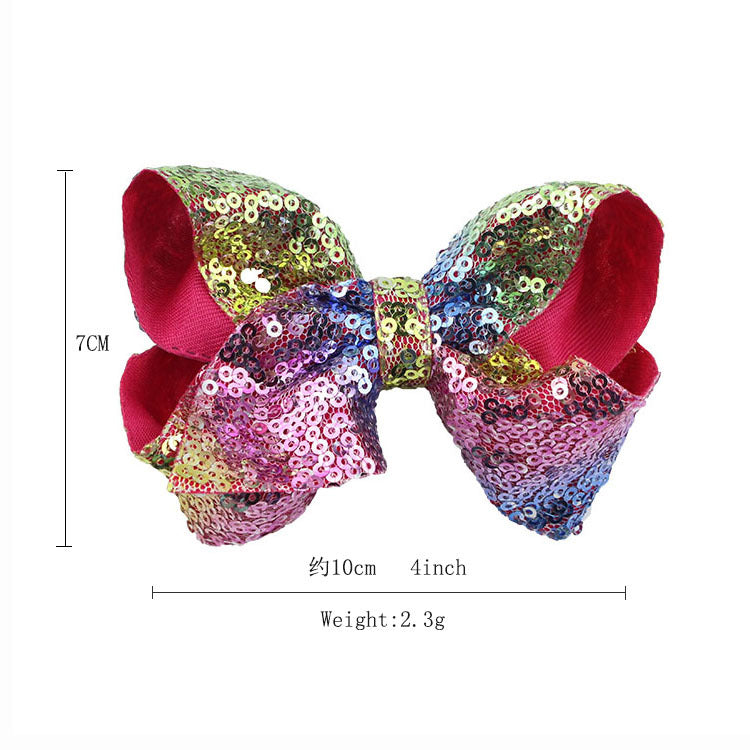 8 / 4 inches Sequin Bow Hair Clip – xoxobyRiley