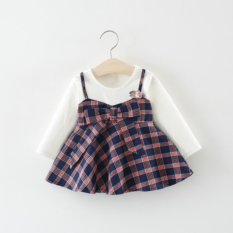 Bow Detailed Plain and Plaid Flare Dress – xoxobyRiley