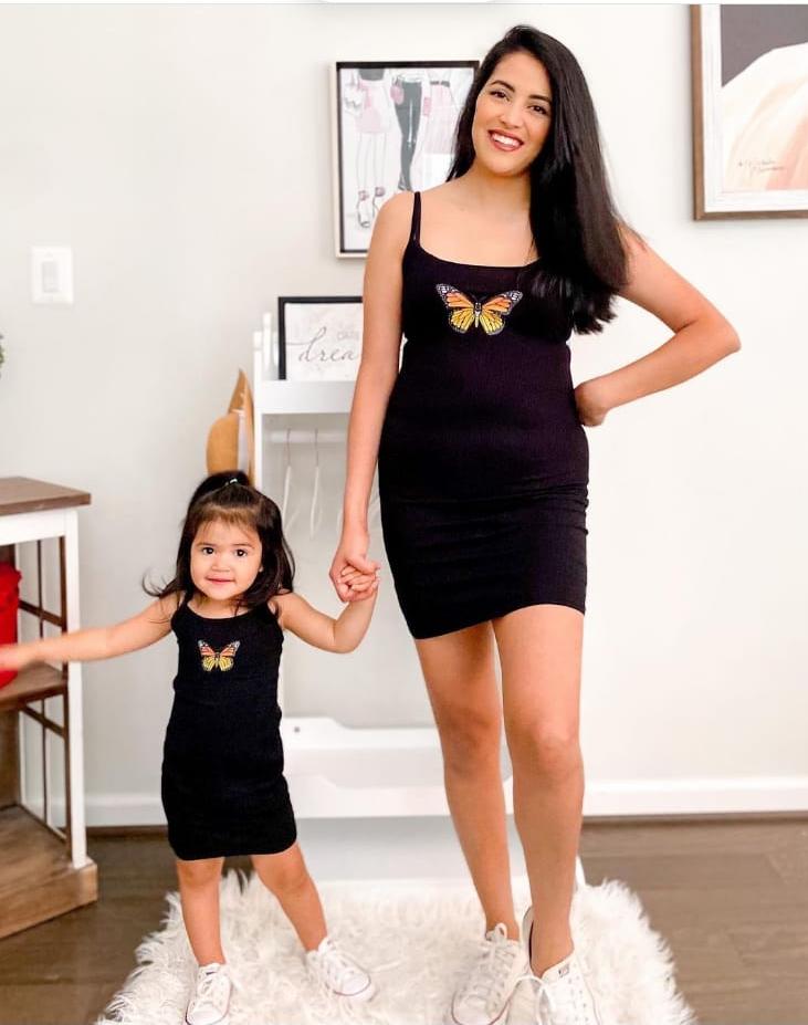 Butterfly Bodycon Mom & Daughter Outfit Butterfly Bodycon Mom & Daughter Outfit
