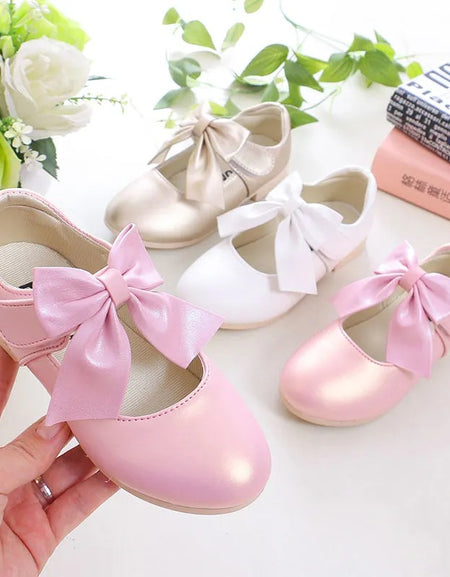 Classy Girls Bow Strap Pumps