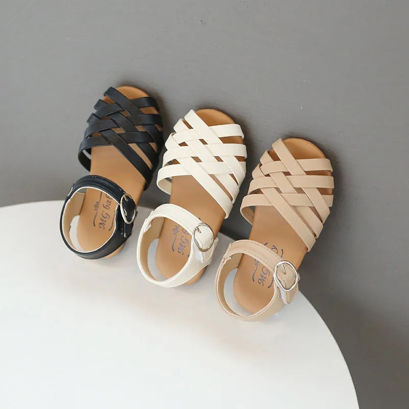 Kids Vintage Basket Sandals