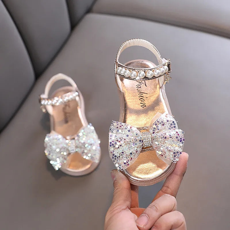 Stunning Star Studded Pearl Strap Sandals