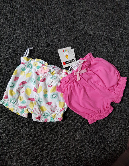 BOW DETAIL GIRLS' BLOOMER SET.