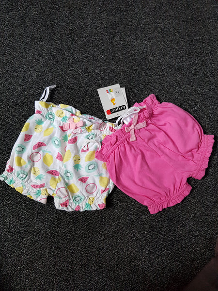 BOW DETAIL GIRLS' BLOOMER SET.