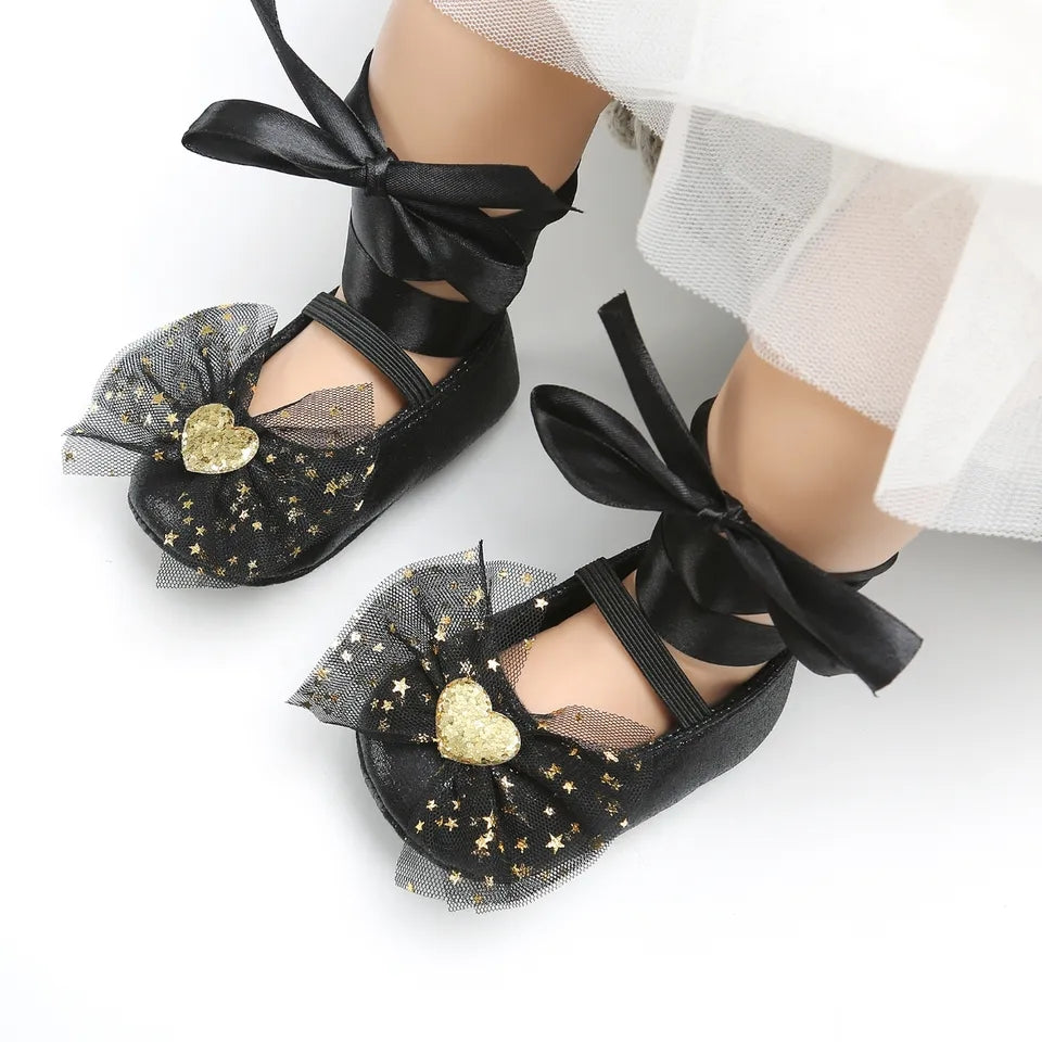 Princess Lace Up Bow Shoes (without headband)