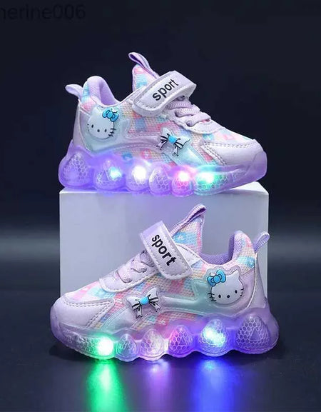 Hello Kitty Light Up Girls' Sneakers.