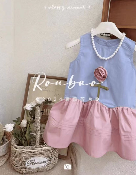 Pretty Flower Embossed Dress