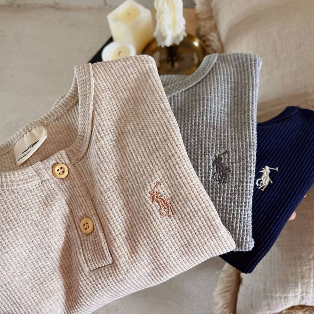 Cozy Waffle Knit Henley Top