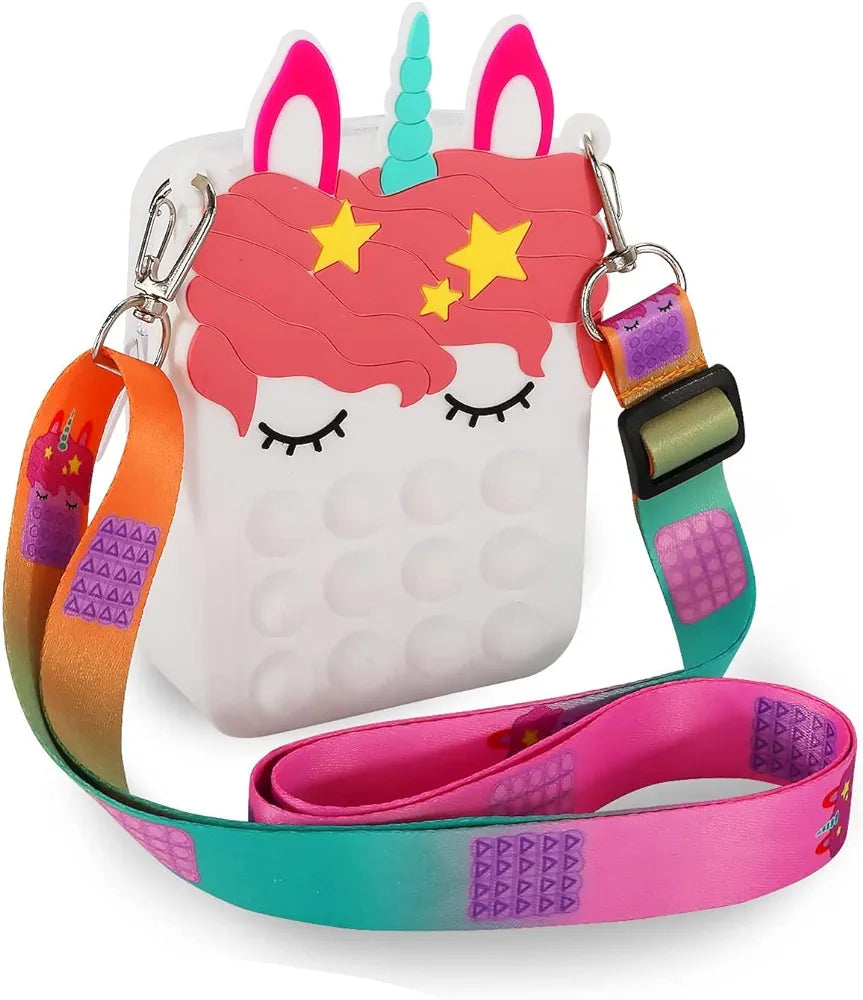 Push Bubble Silicon Crossbody Bag
