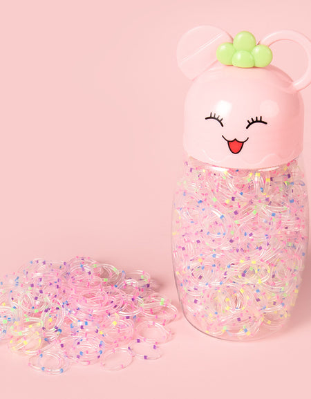 Cute Cartoon Bottle Elastic Hair Rings