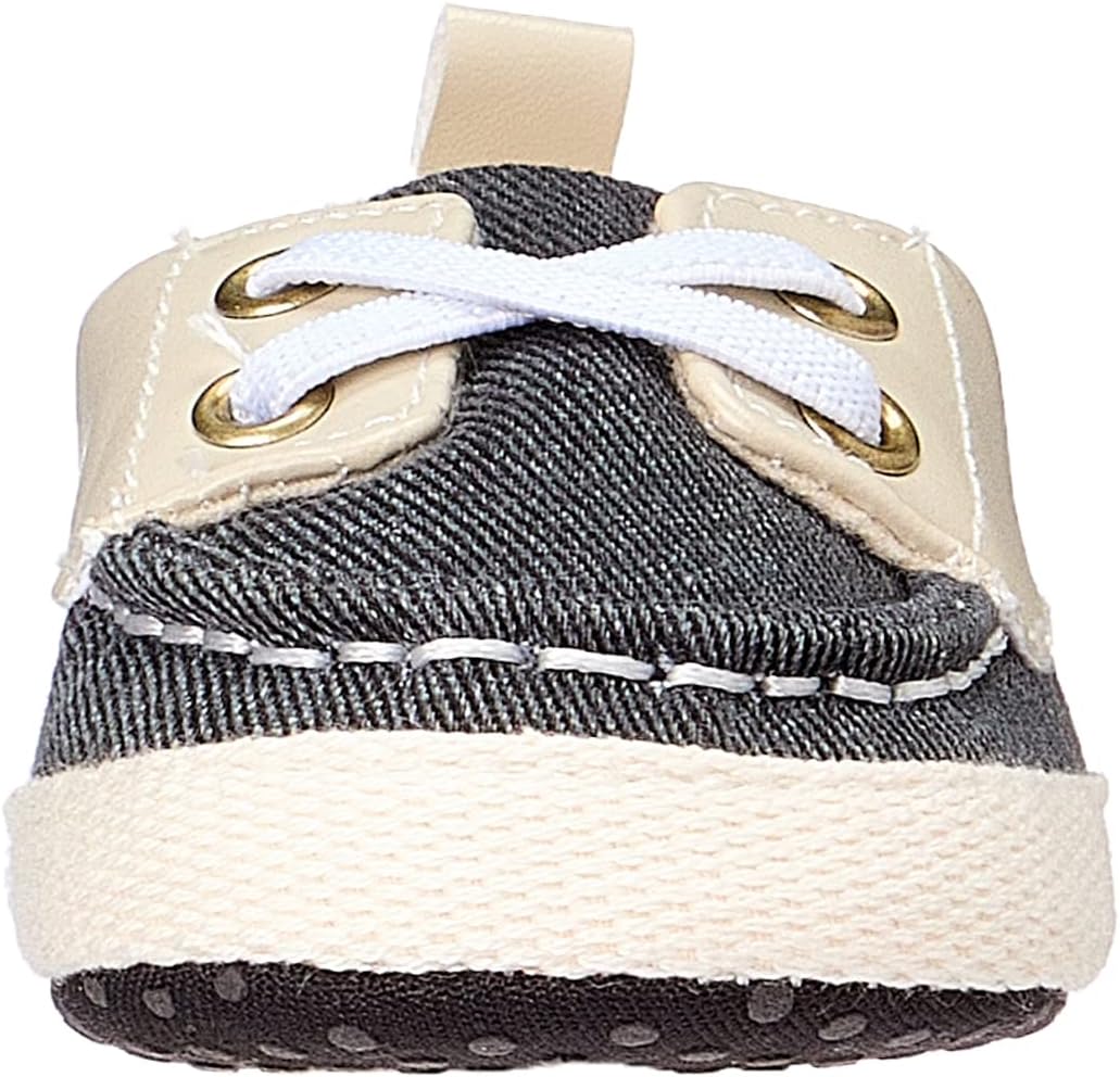 STITCHED LOW-TOP LACE UP BABY SHOES