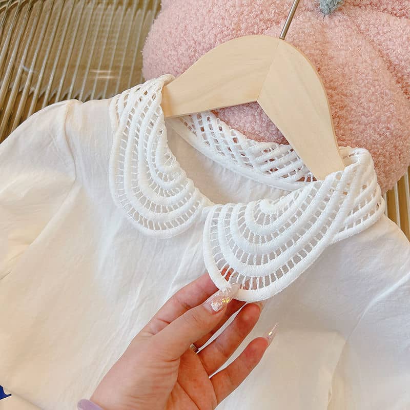 Elegant Lacey Collar Shirt