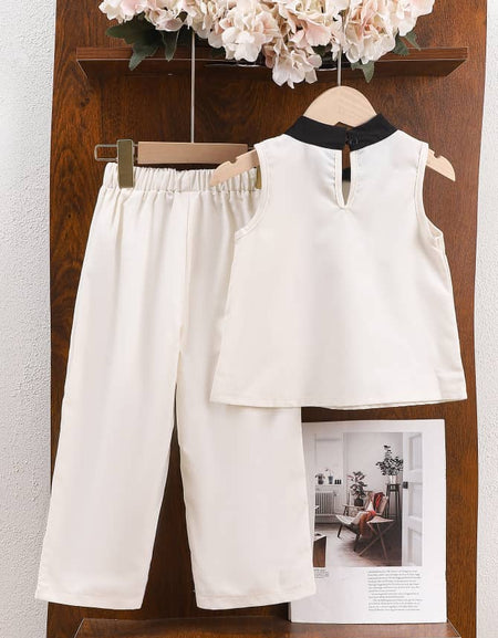 Classy Girls Top & Palazzo Monochrome Set
