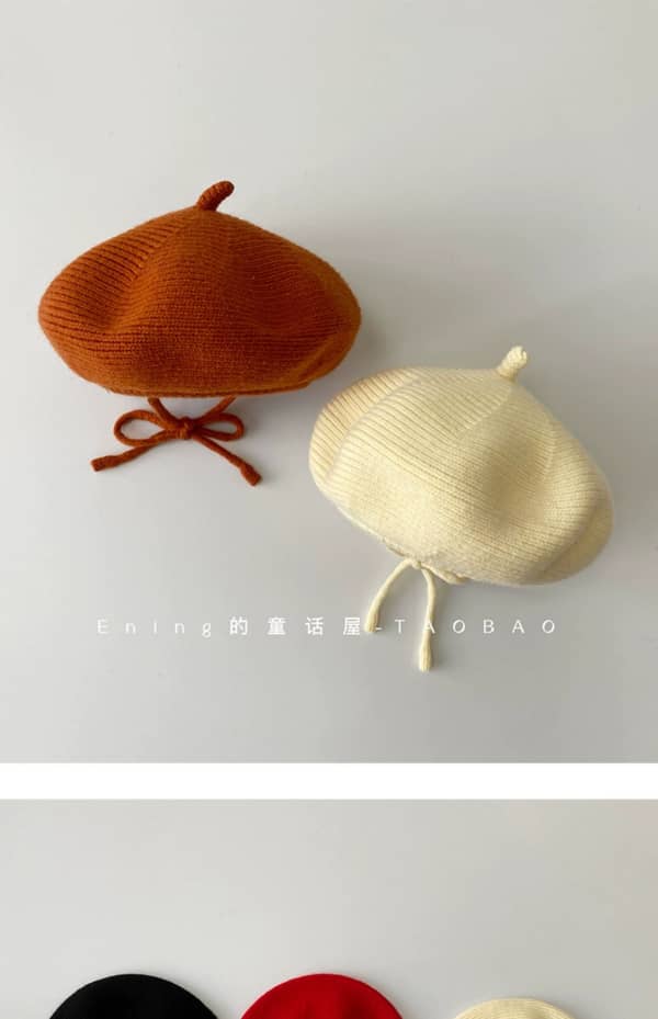 Luxe French Knit Classic Beret