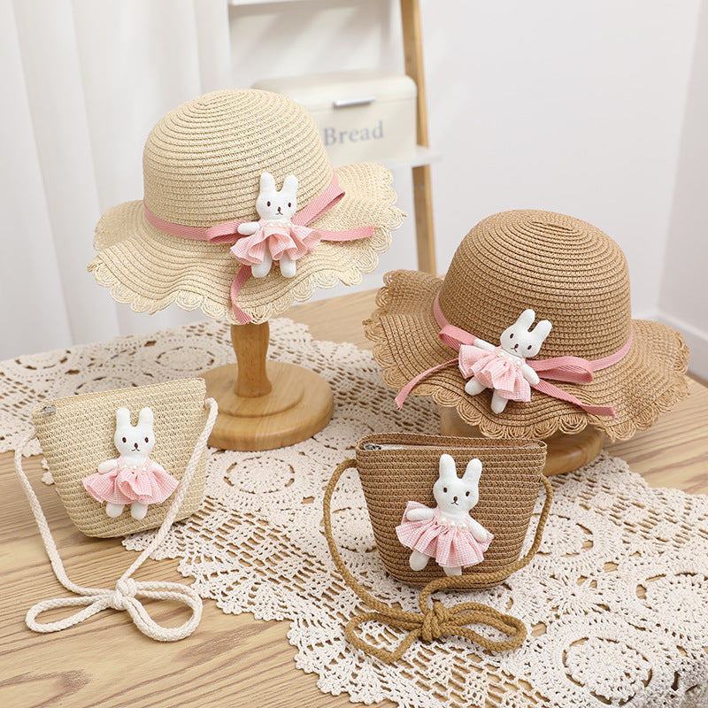 The Amelia Straw Hat & Bag Set