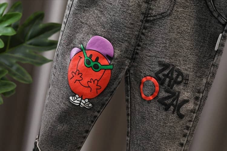 Stylish Striped Polo and Denim Pant Set