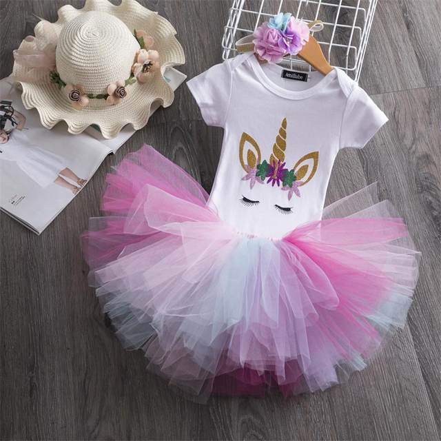 3PIECE UNICORN FIRST BIRTHDAY OUTFIT