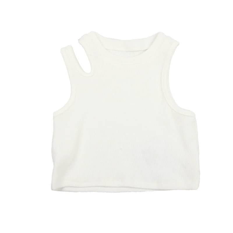 Girls Hollow Out Crop Tops/Vests