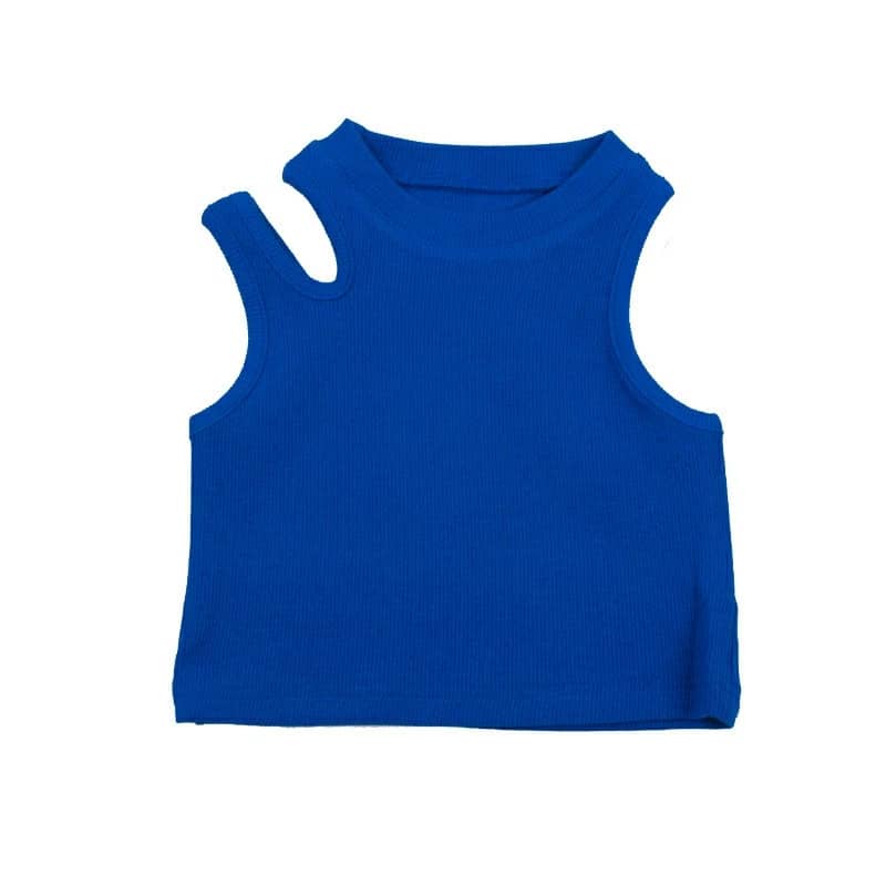 Girls Hollow Out Crop Tops/Vests