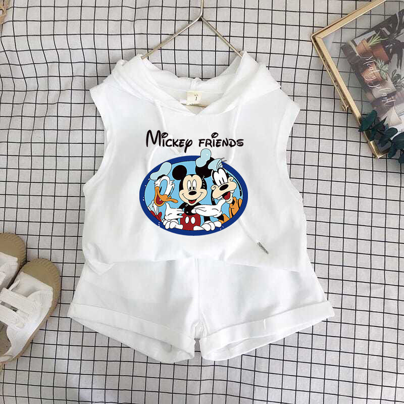 Mickey Mouse Series 2piece Hooded Vest Set