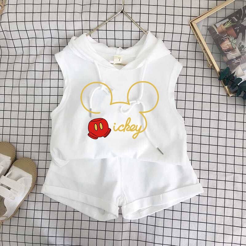 Mickey Mouse Series 2piece Hooded Vest Set