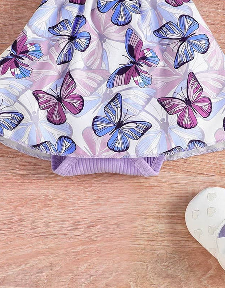 Double Bow Romper Dress & Headband Set