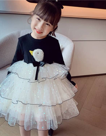 Ducky 3Layer Thread Hem Dress