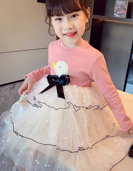 Ducky 3Layer Thread Hem Dress