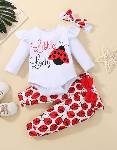 Little Ladybug Bodysuit and Pants 2piece Set