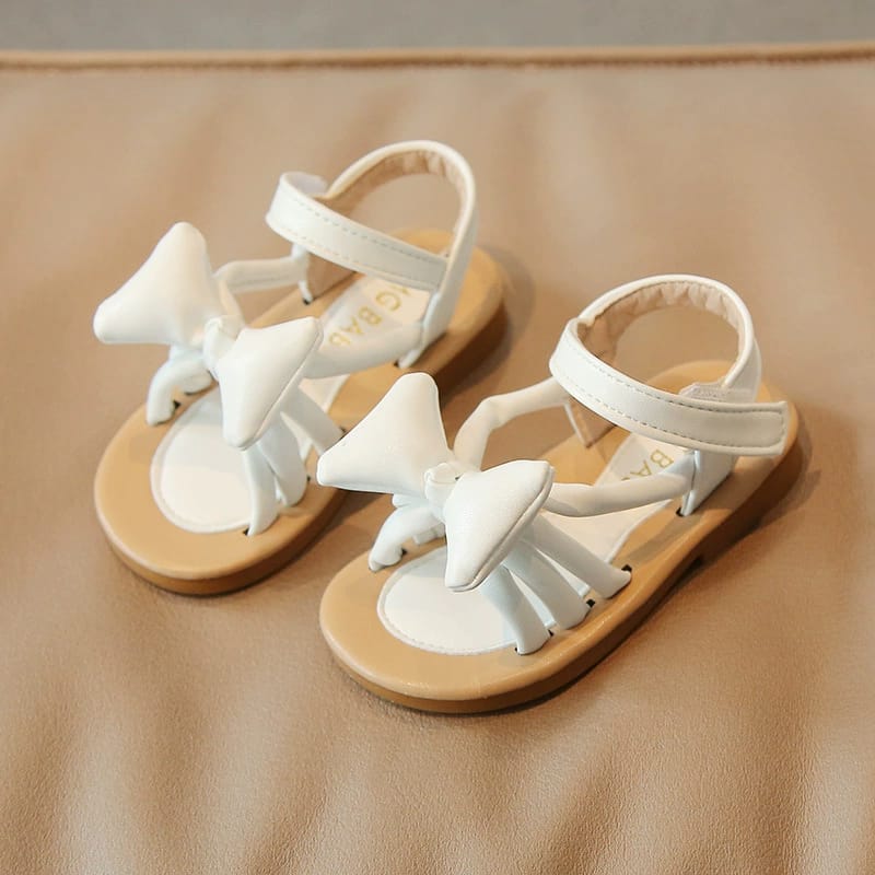 Puffed Bow Spider Style Sandals
