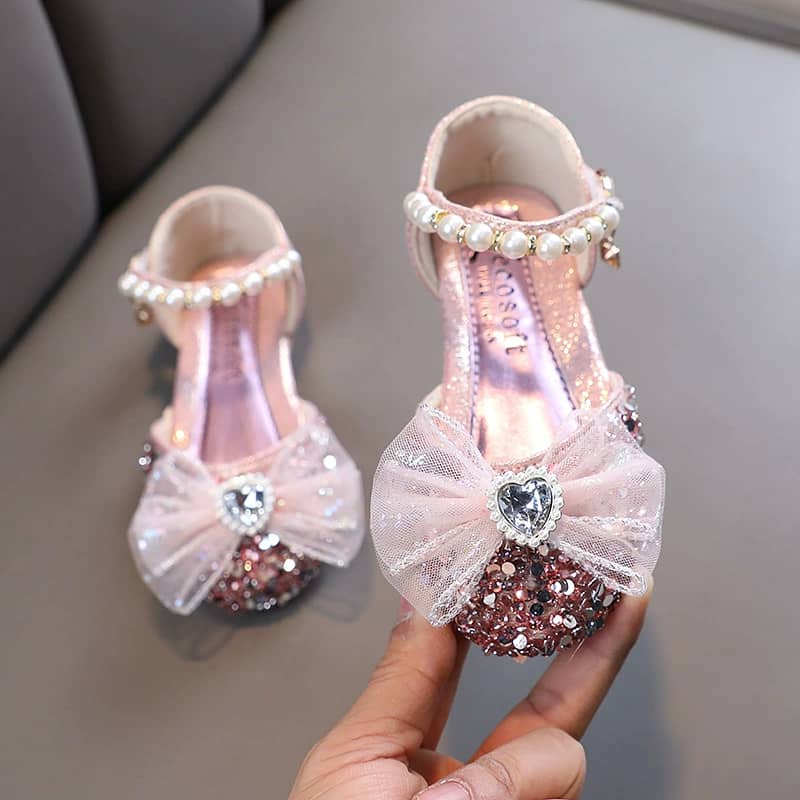 Anne Mesh Bow Princess Shoes