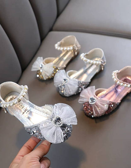 Anne Mesh Bow Princess Shoes