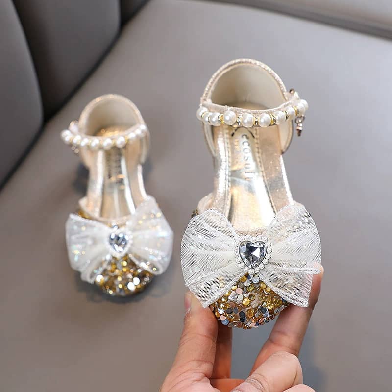 Anne Mesh Bow Princess Shoes