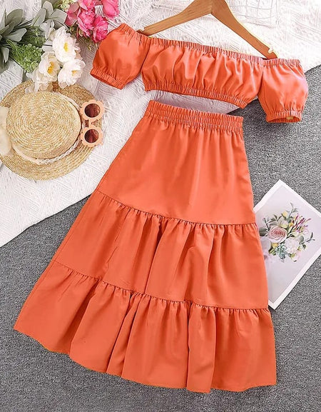 THE LAYLA CROP TOP AND SKIRT SET