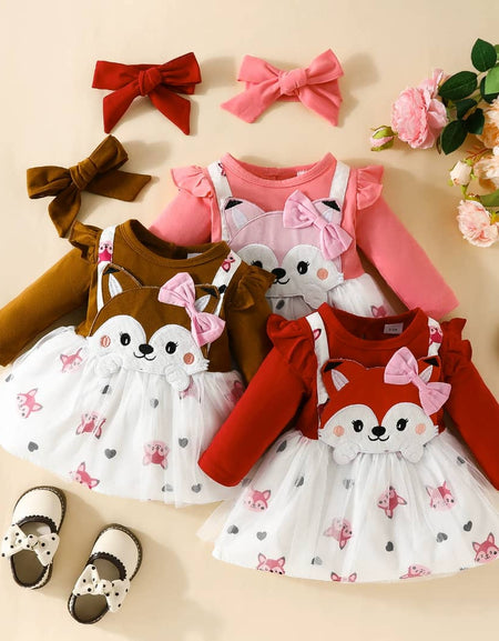 Koala Dung Longsleeve Dress with Headband