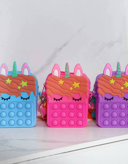 Push Bubble Silicon Crossbody Bag
