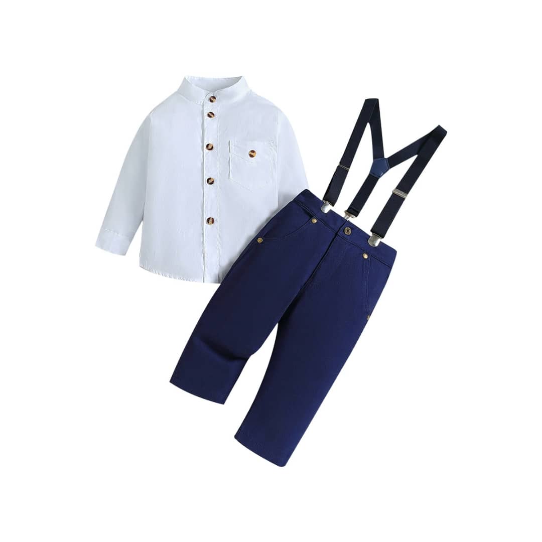 Official Boy Formal Shirt, Pants & Suspender Set
