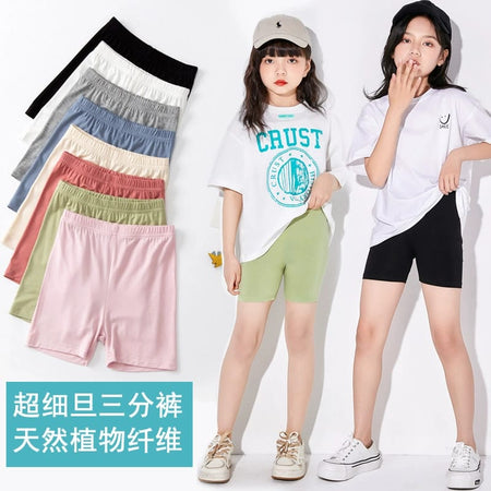 Toddler Girls Solid Biker Shorts
