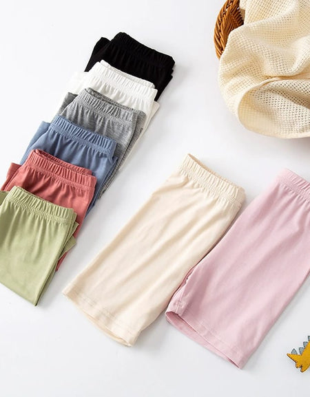 Toddler Girls Solid Biker Shorts