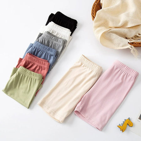 Toddler Girls Solid Biker Shorts