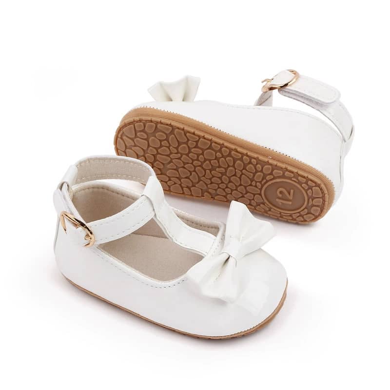 Classic Bow Detail T-bar Baby Shoes