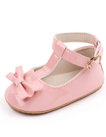 Classic Bow Detail T-bar Baby Shoes