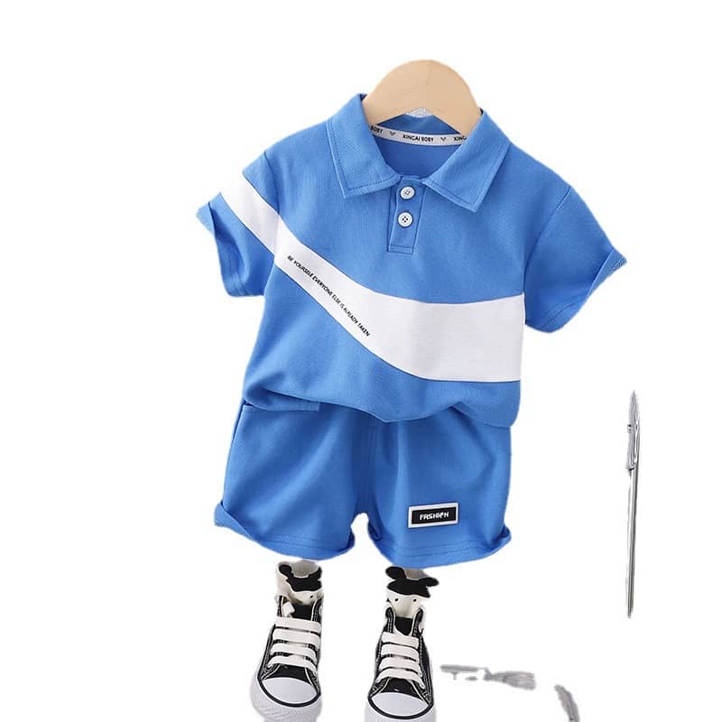 2piece  Polo Shirt and Shorts Set