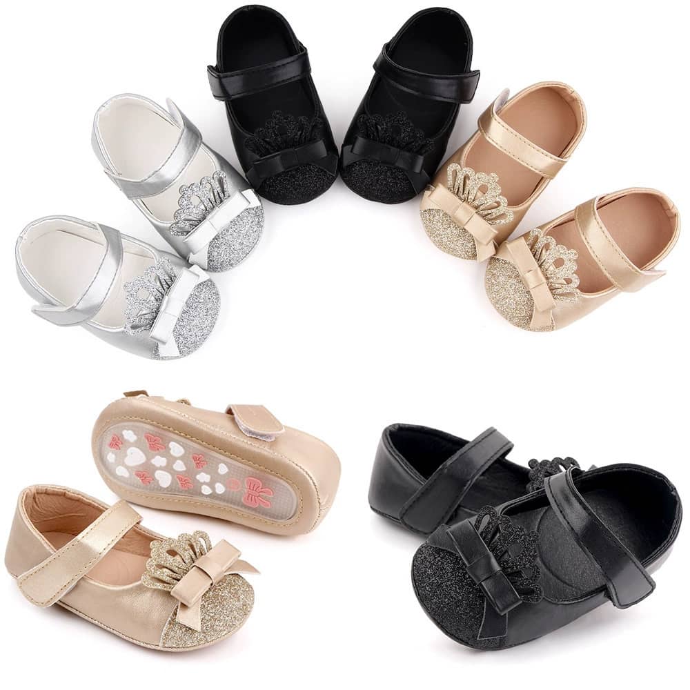 Glittery Princess Baby Shoes