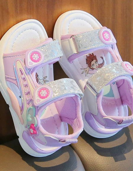 Cute Glittery Velcro Kito Sandals