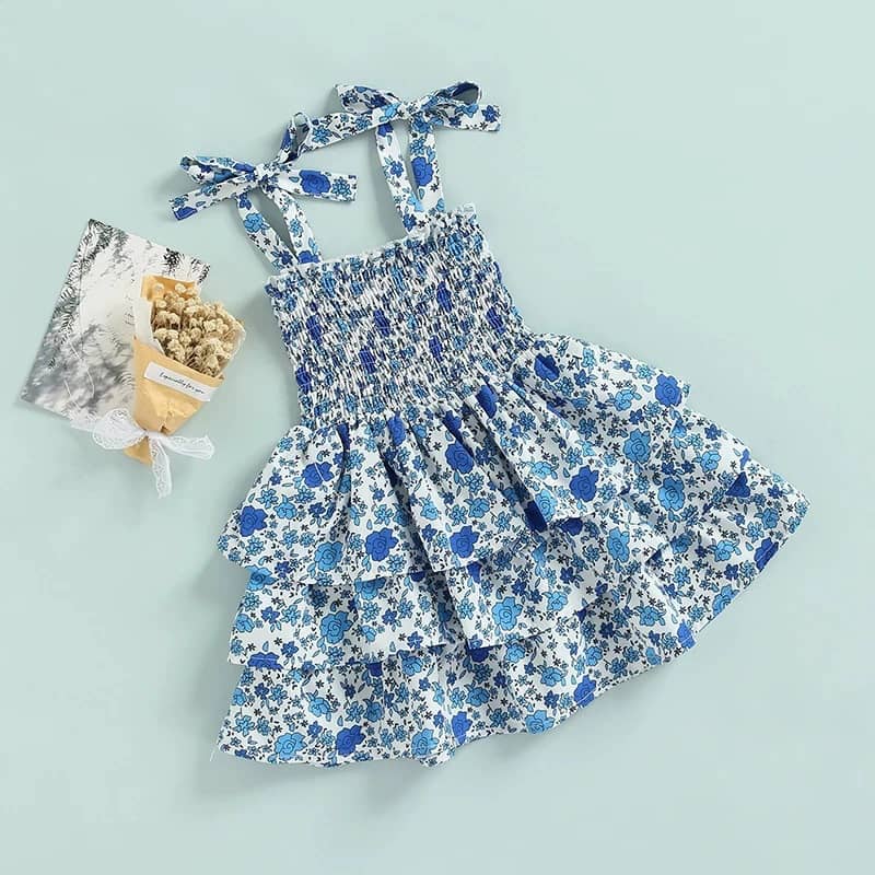 Knotsleeve Layered Cami Floral Dress