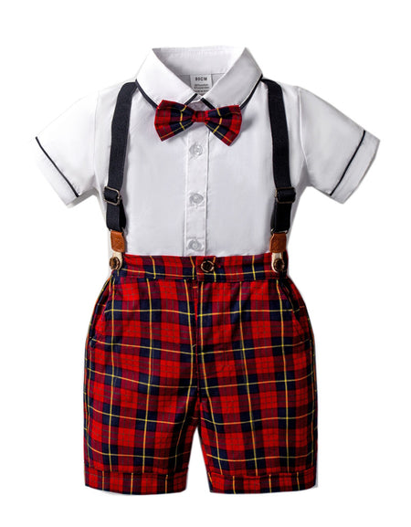 Dapper Boys Tartan Christmas Set