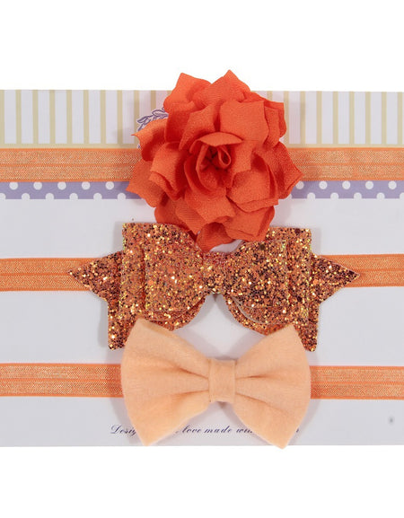 Glitter, Flower & Bow 3in1 Headband Sets