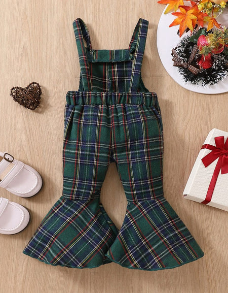 Knot Style Tartan Dungs with Flare Detail